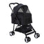 i.Pet Foldable 3 in 1 Carrier, Car Seat & Pet Stroller - Black