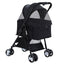 i.Pet Foldable 3 in 1 Carrier, Car Seat & Pet Stroller - Black