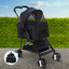 i.Pet Foldable 3 in 1 Carrier, Car Seat & Pet Stroller - Black