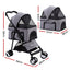 i.Pet Foldable 3 in 1 Carrier, Car Seat & Pet Stroller - Grey