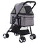 i.Pet Foldable 3 in 1 Carrier, Car Seat & Pet Stroller - Grey