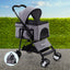 i.Pet Foldable 3 in 1 Carrier, Car Seat & Pet Stroller - Grey