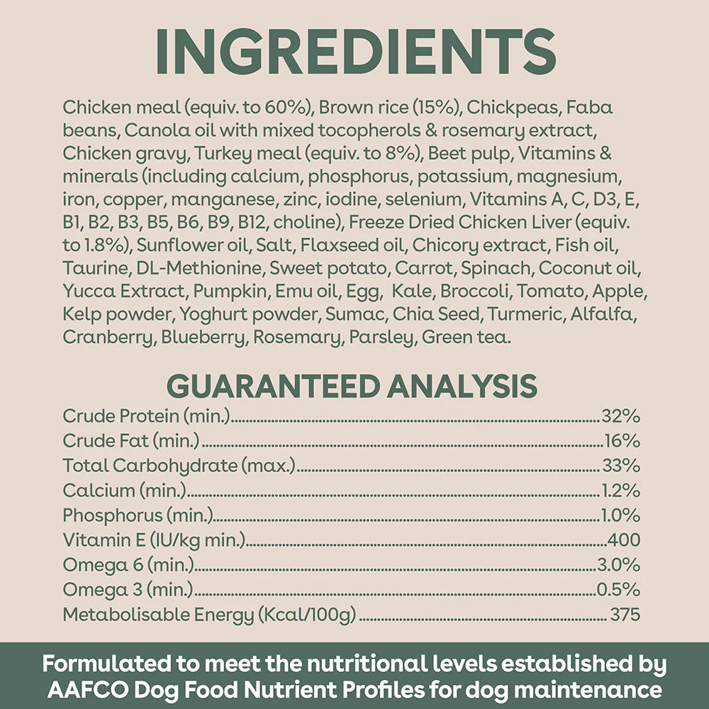 Pure Life Puppy Food – Freeze-Dried Raw Coated Kibble – Chicken & Turkey