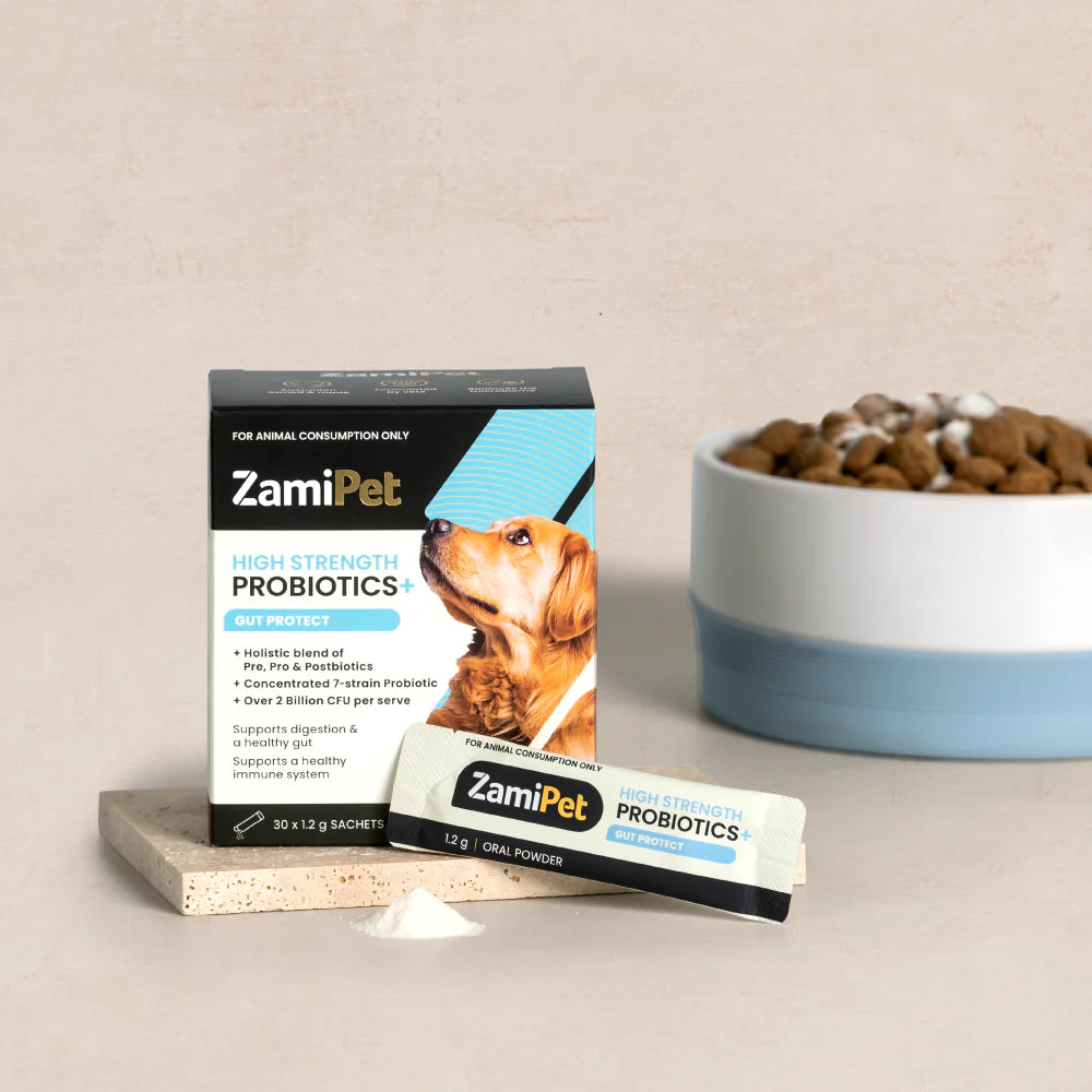 ZamiPet High Strength Probiotics+ in Gut Protect or Relax & Calm 30 x 1.2g Sachets