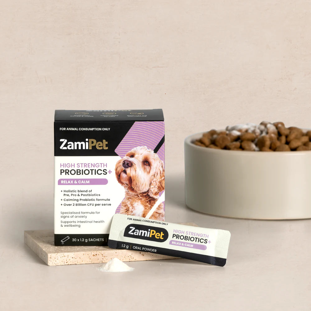 ZamiPet High Strength Probiotics+ in Gut Protect or Relax & Calm 30 x 1.2g Sachets