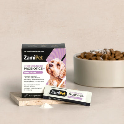 ZamiPet High Strength Probiotics+ in Gut Protect or Relax & Calm 30 x 1.2g Sachets