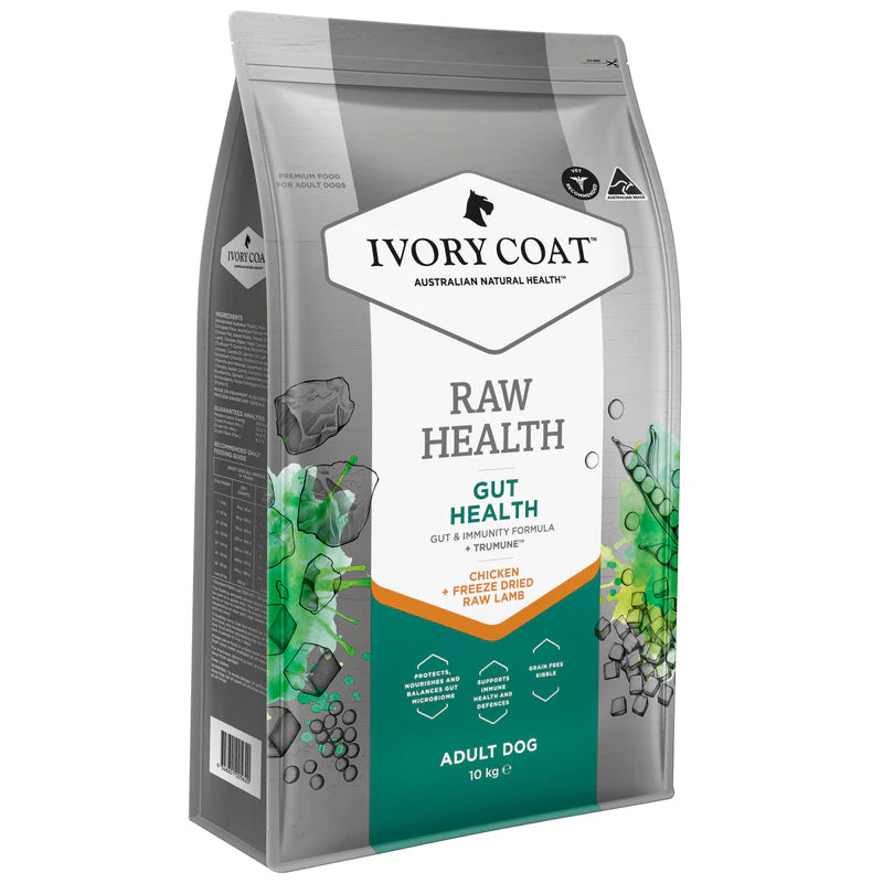 Ivory Coat Raw Health Adult Dog Food – Gut Health