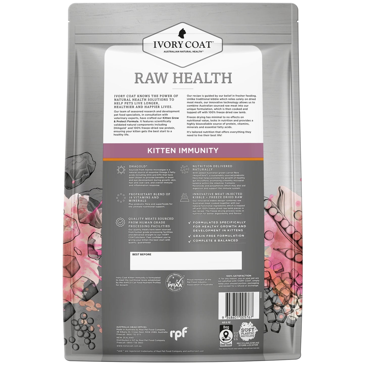 Ivory Coat Raw Health Kitten Kibble – Kitten Immunity