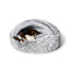 Snooza Luxurious Hoodie Cuddler Pet Bed in Silver Fox - Calming & Comforting - Three Sizes
