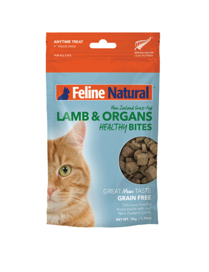 Feline Natural Grain-Free Freeze Dried Cat Treats Lamb 50G