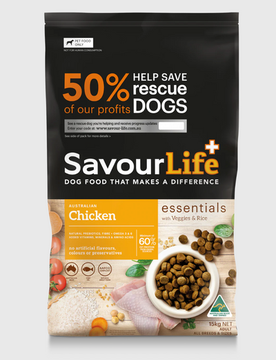Savourlife Essentials Dog Food - Adult Chicken 15Kg