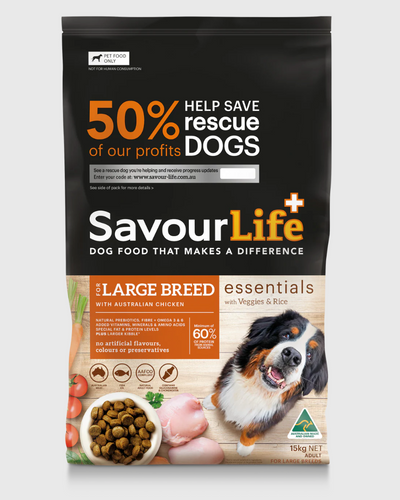 Savourlife Essentials - Adult Dog Food - Large Breed - Chicken 15Kg
