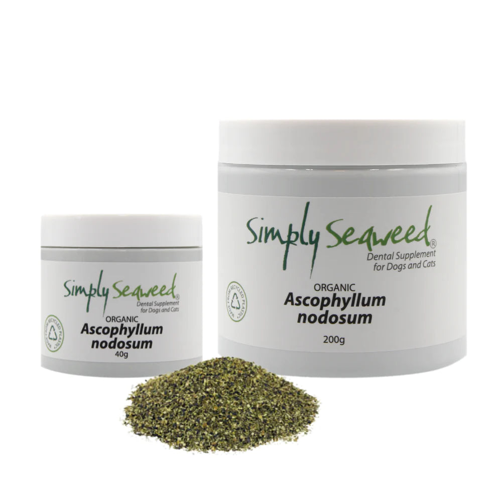 Simply Seaweed Certified Organic Dental Supplement - for Dogs & Cats in Three Sizes