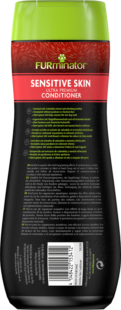 FURminator Sensitive Skin Ultra Premium Conditioner with Calendula Extract and Menthol