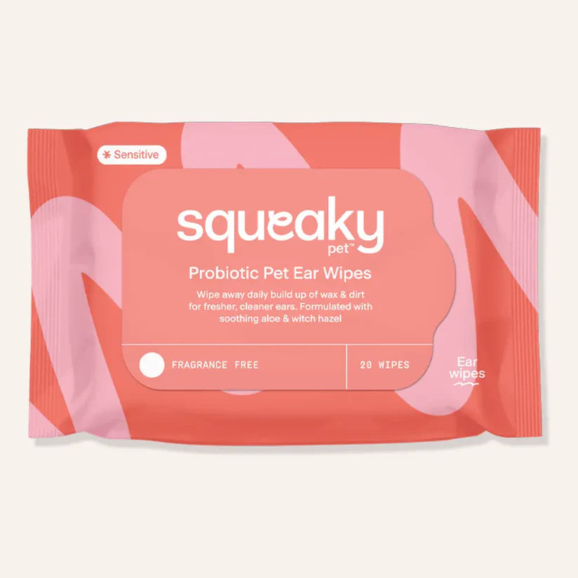 Squeaky Gentle Probiotic Pet Ear Wipes with Witch Hazel