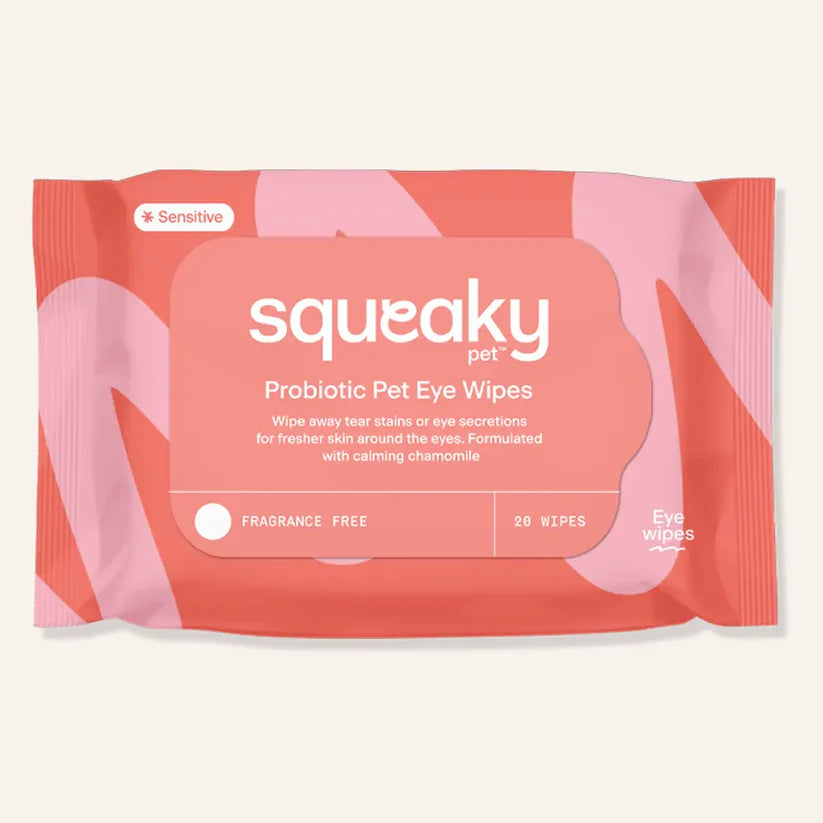 Squeaky Gentle Probiotic Pet Eye Wipes with Chamomile
