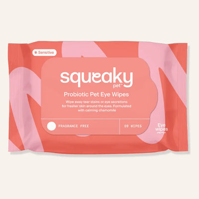 Squeaky Gentle Probiotic Pet Eye Wipes with Chamomile