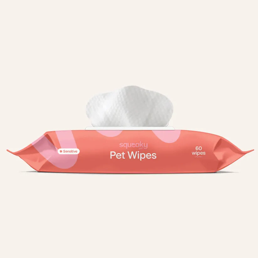Squeaky Gentle Probiotic Pet Wipes – Sensitive