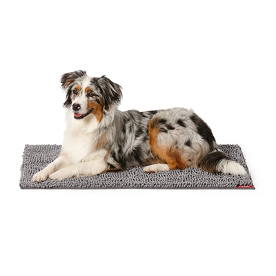 Snooza SupaDry Microfibre Noodle Mat in Zinc - Highly Absorbent, Great for Wet Paws