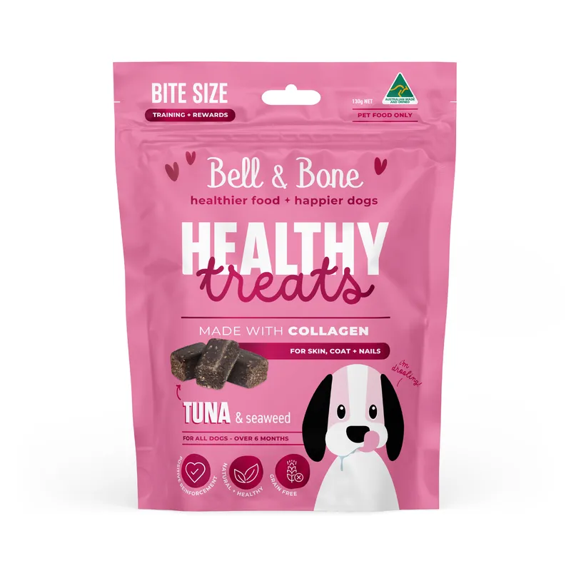 Bell & Bone Healthy Treats Tuna (Coat Skin & Nails) 130G - For Pups Over 6 Months