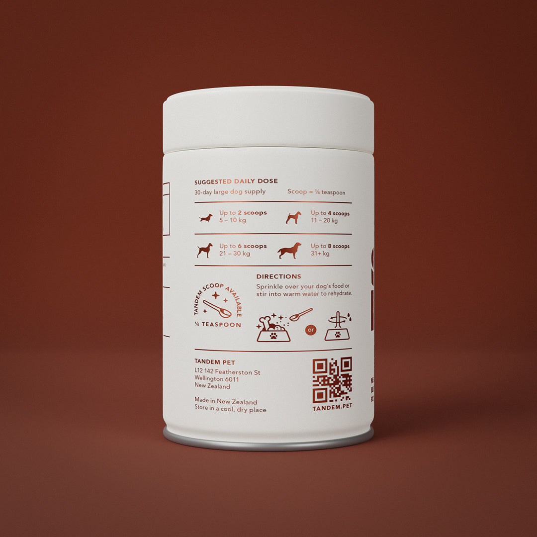 Tandem Super Foods – New Zealand Beef Bone Broth Powder for Cats & Dogs