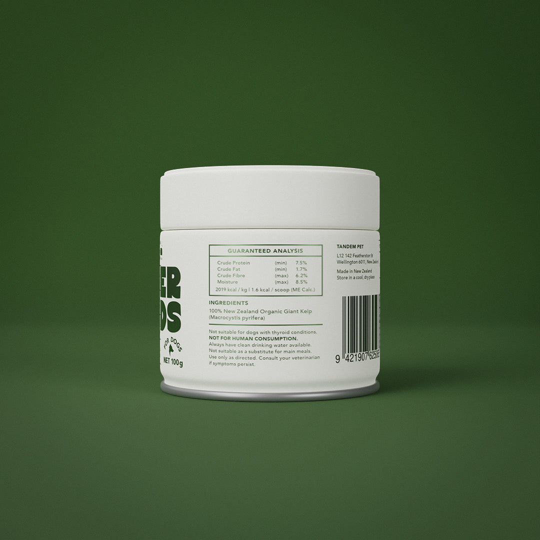 Tandem Super Foods – New Zealand Organic Kelp Powder for Cats & Dogs
