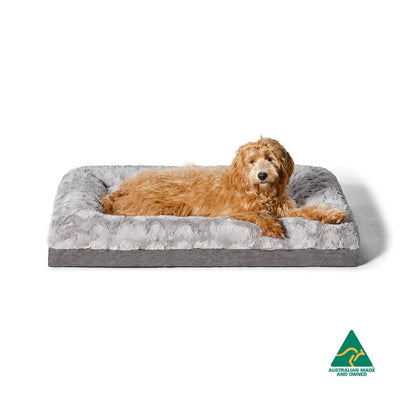 Snooza Ultra Comfort Pet Lounge in Frost - Luxurious Orthopaedic Support - Three Sizes