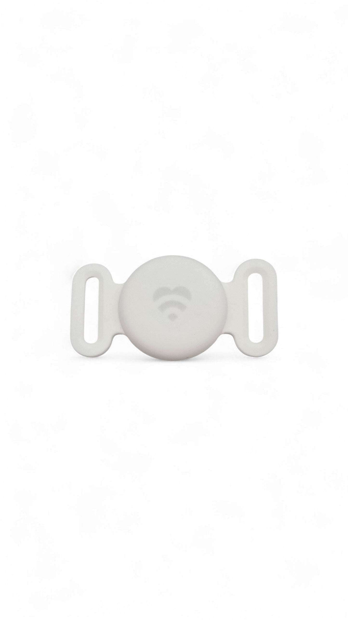 Lovefone Silicone "Find My" Apple AirTag Holder for Pet Collars - White