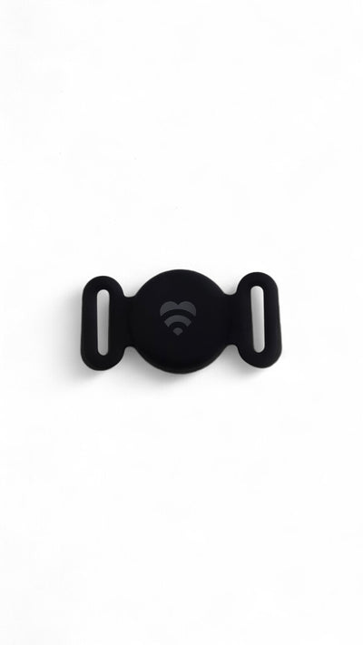 Lovefone Silicone "Find My" Apple AirTag Holder for Pet Collars - Black