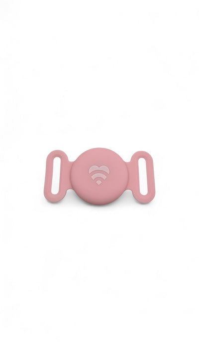 Lovefone Silicone "Find My" Apple AirTag Holder for Pet Collars - Pink