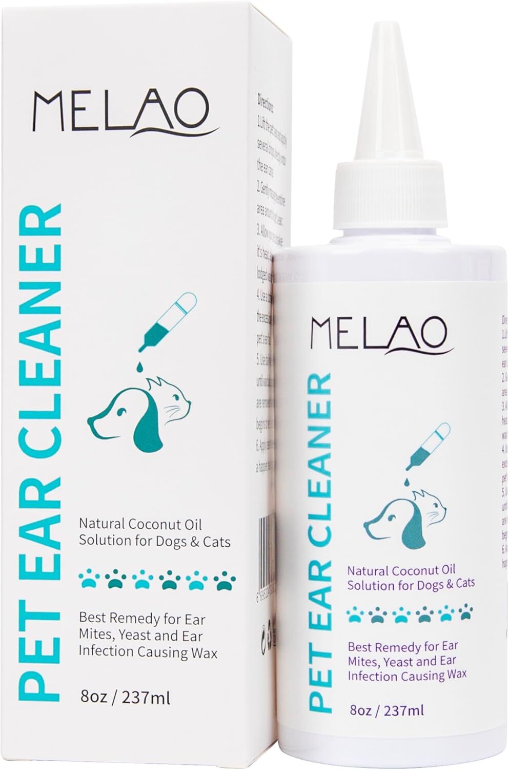Ear Cleansing Solution for Dogs and Cats – Removes Wax, Odour & Moisture