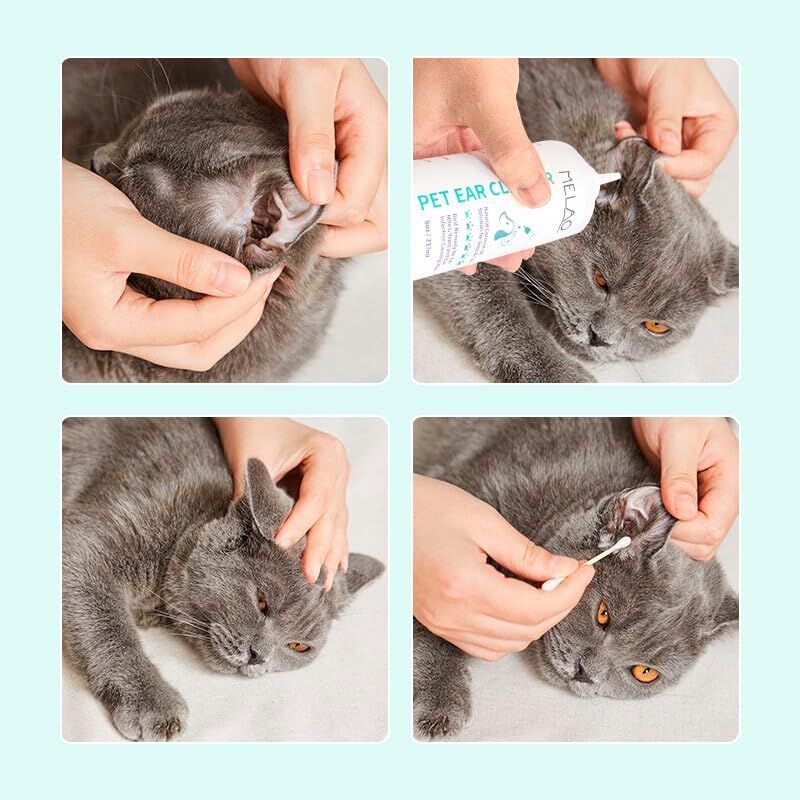 Ear Cleansing Solution for Dogs and Cats – Removes Wax, Odour & Moisture