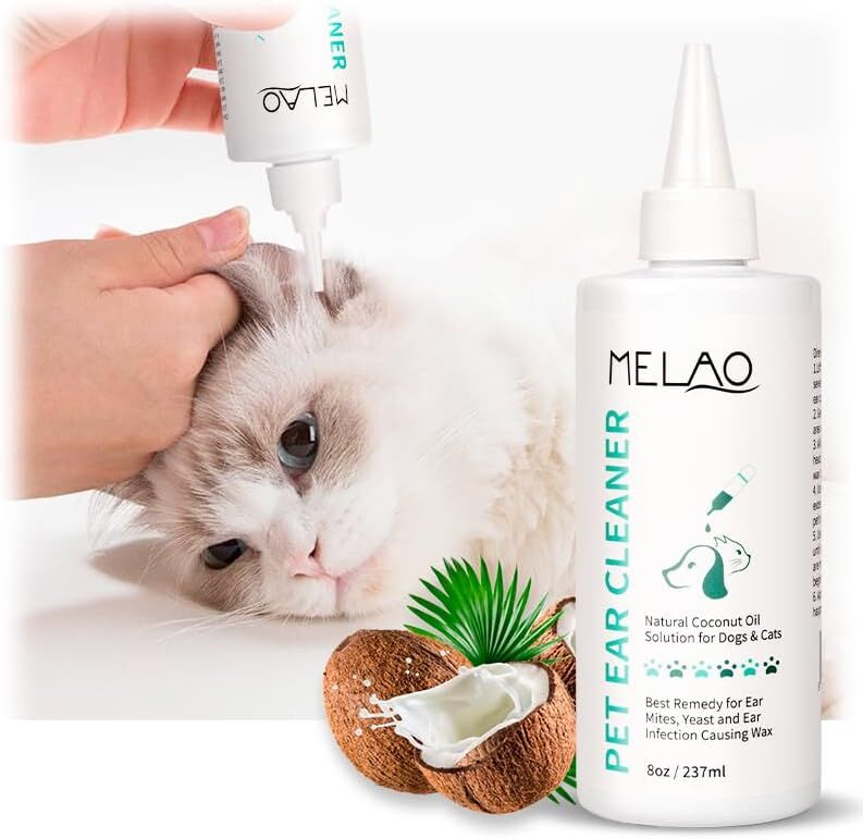 Ear Cleansing Solution for Dogs and Cats – Removes Wax, Odour & Moisture