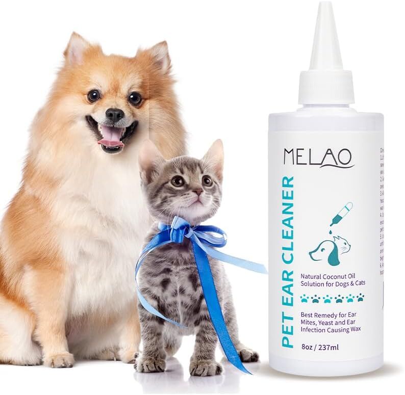 Ear Cleansing Solution for Dogs and Cats – Removes Wax, Odour & Moisture