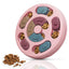 Fun Puzzle Feeder for Mental Enrichment While Dining! (Pink)