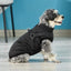 Windproof & Waterproof Coat for Dogs with Built in Harness & Soft Fleece Lining - XL Black