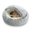 Plush Hooded Cocoon - Calming & Comforting - 40cm - Gray