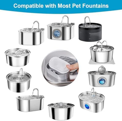 16 Pack Replacement Filters for Pet Water Fountain