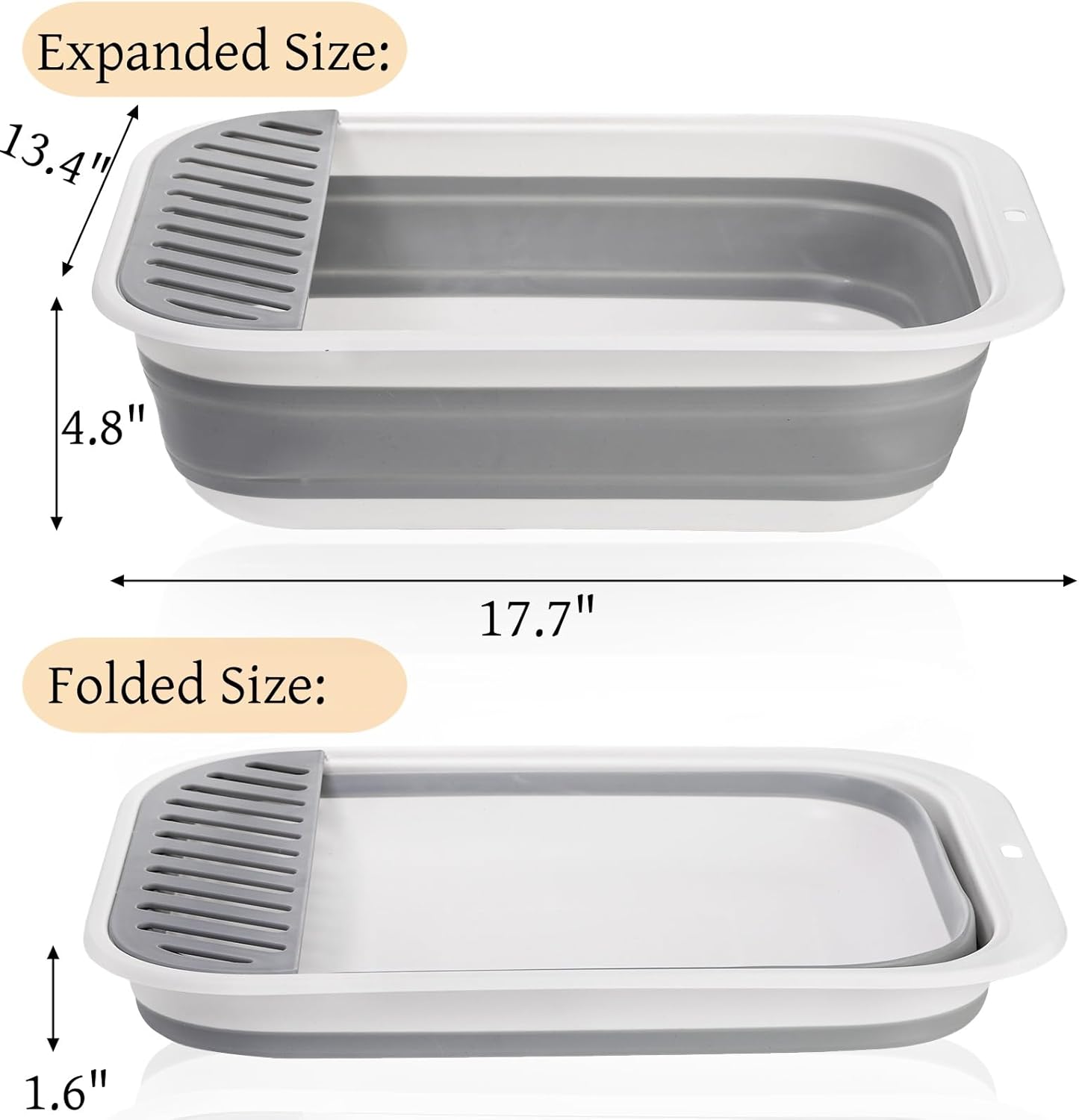 Collapsible Small Shallow Litter Box with Scoop for Kittens