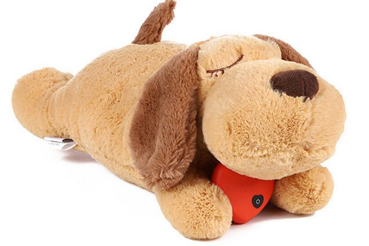 Puppy Plush Buddy Toy with Heartbeat - Great Anxiety Aid for Puppies and Adult Dogs