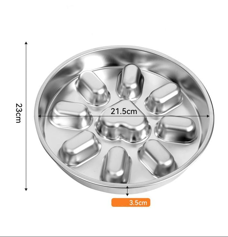 Slow Feeder Classic Stainless Steel Dog Bowl