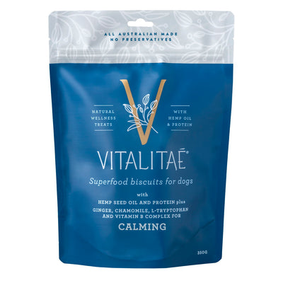 Vitalitae Calming Superfood Biscuits for Dogs with Chamomile & L-Tryptophan