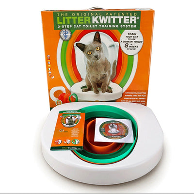 Cat Toilet Training System 3 Step Litter Kwitter Pet Training DVD Instruction