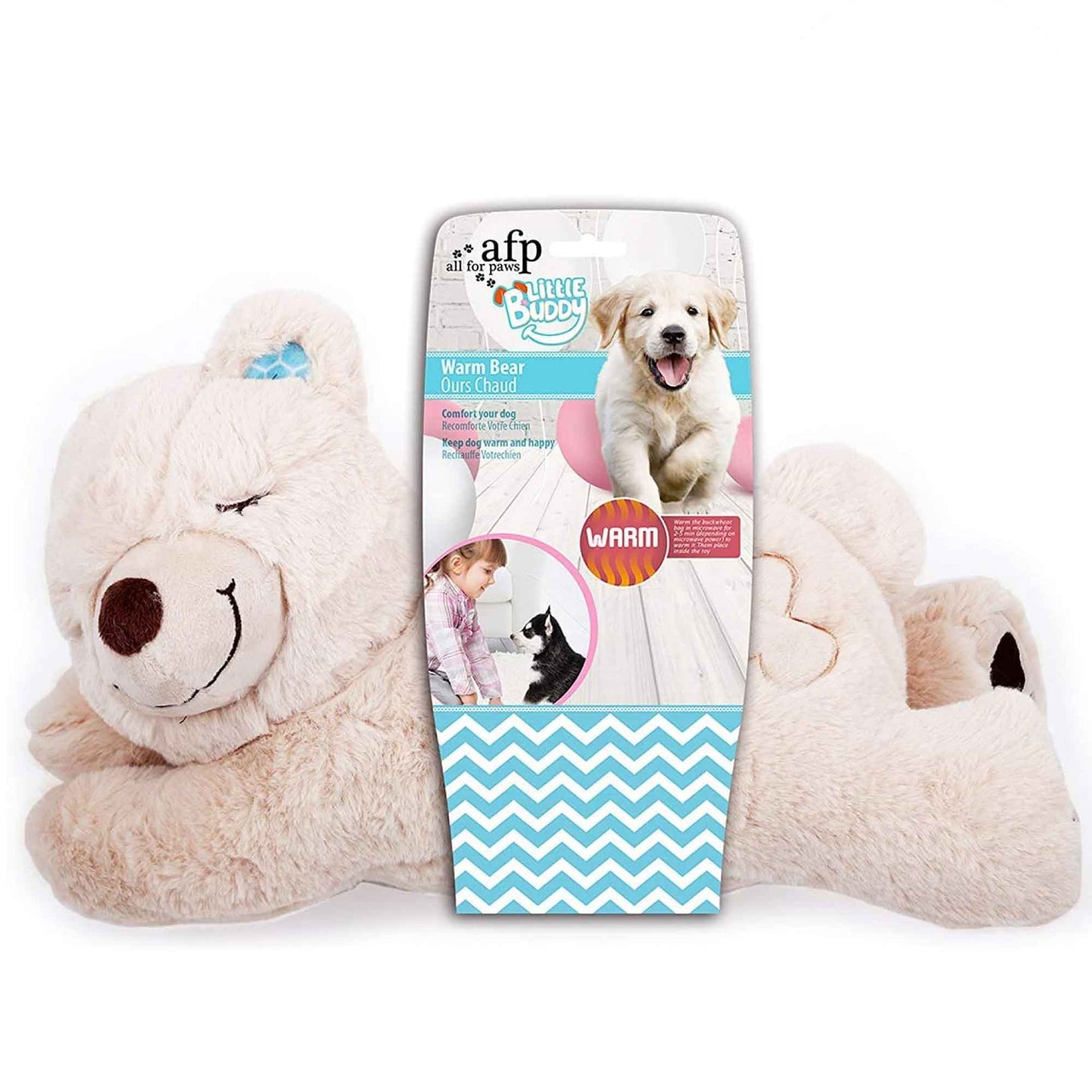Puppy Plush Toy with Heat Pack to Soothe and Comfort Anxious Pups