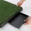 Paw Mate Durable PVC Toilet Tray with Grass Mat Included 63cm x 50cm