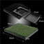 Paw Mate Durable PVC Toilet Tray with Grass Mat Included 63cm x 50cm