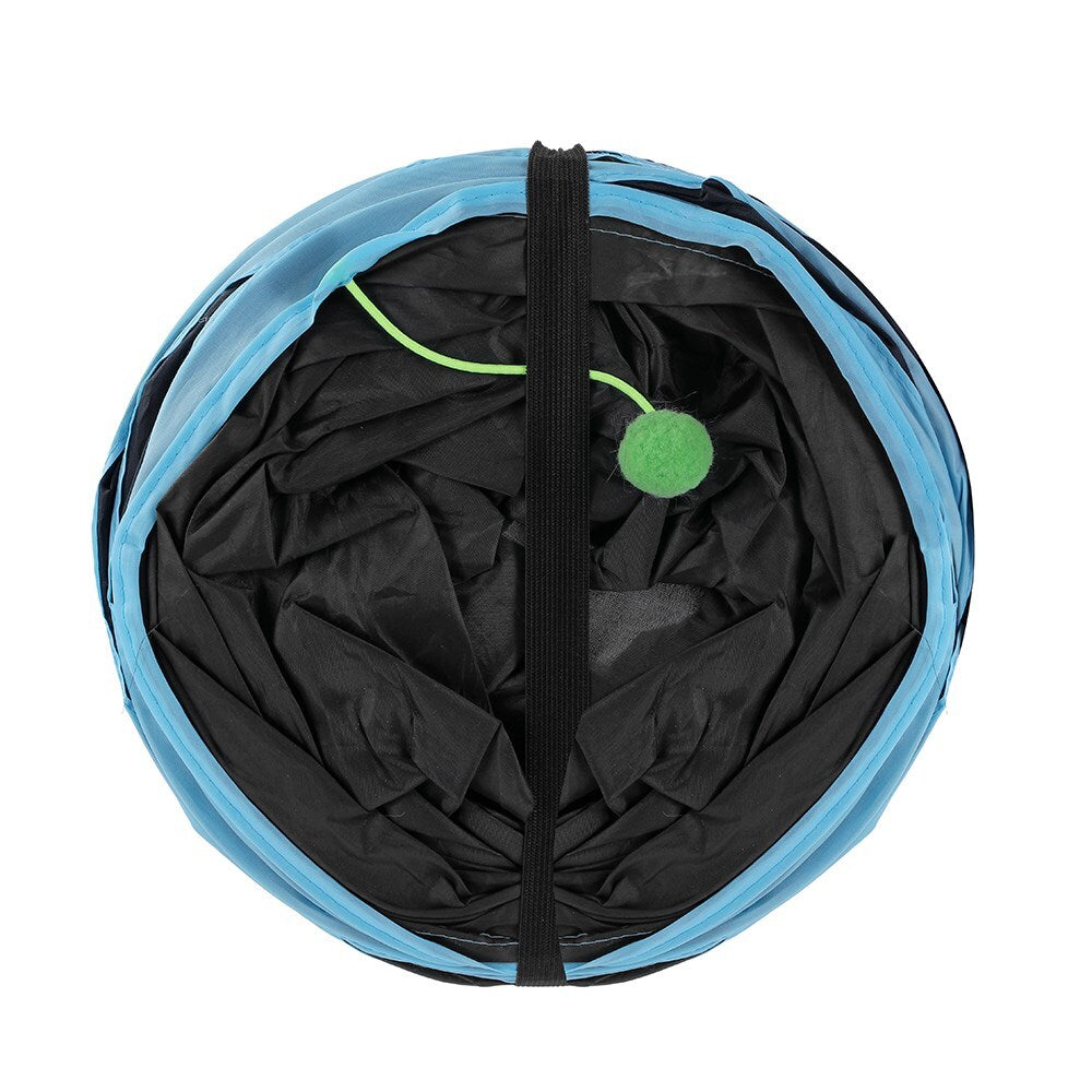 Tri-Tunnel Collapsible Stimulation Tent for Cats and Kittens