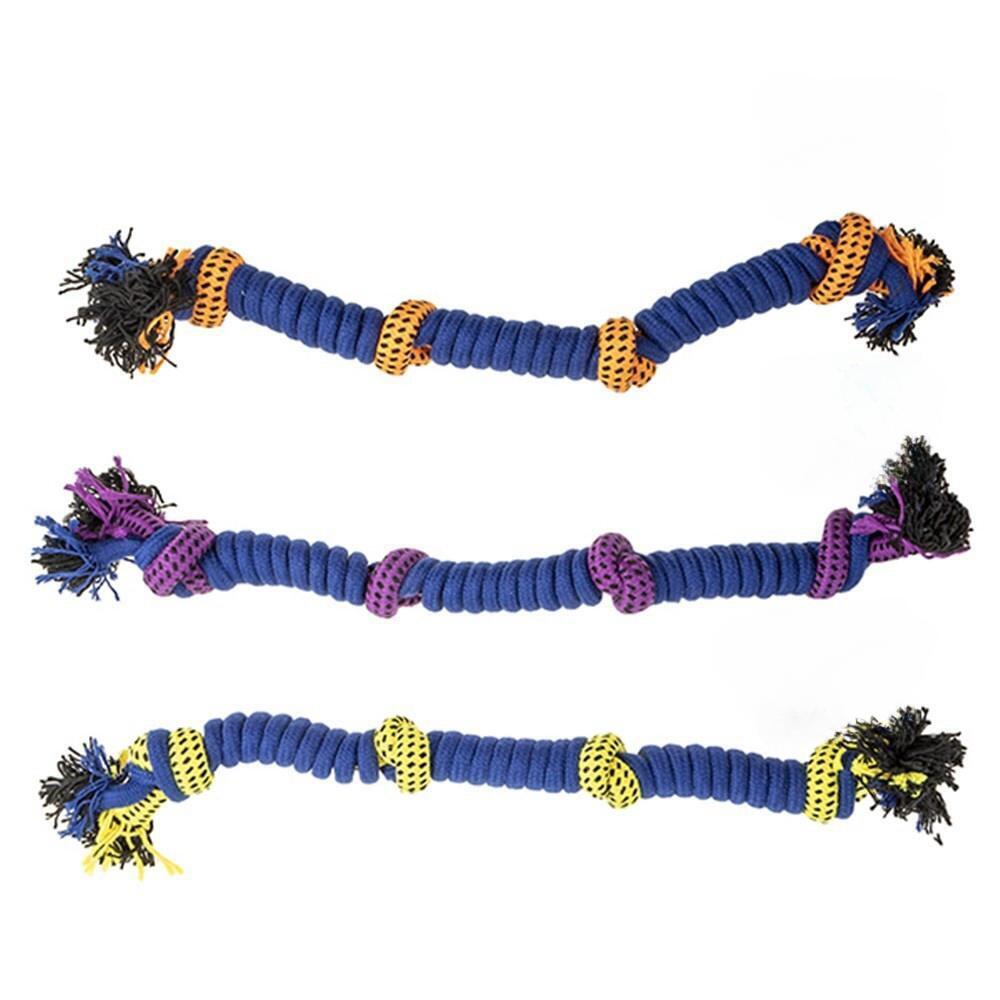 3 Pack 54cm Knotted Cotton Ropes for Chewing and Tug Games