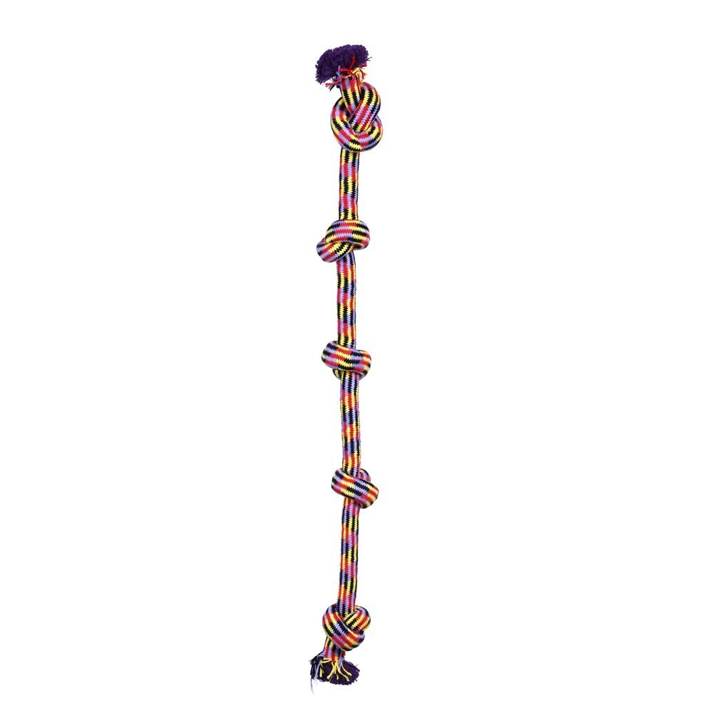 2x 105cm Long Durable Knotted Chew Ropes - Perfect for Tug of War Play