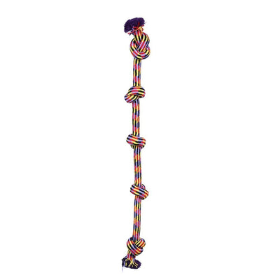 2x 105cm Long Durable Knotted Chew Ropes - Perfect for Tug of War Play
